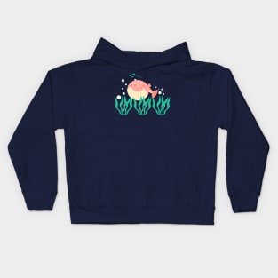 Singing Puffer Fish Kids Hoodie